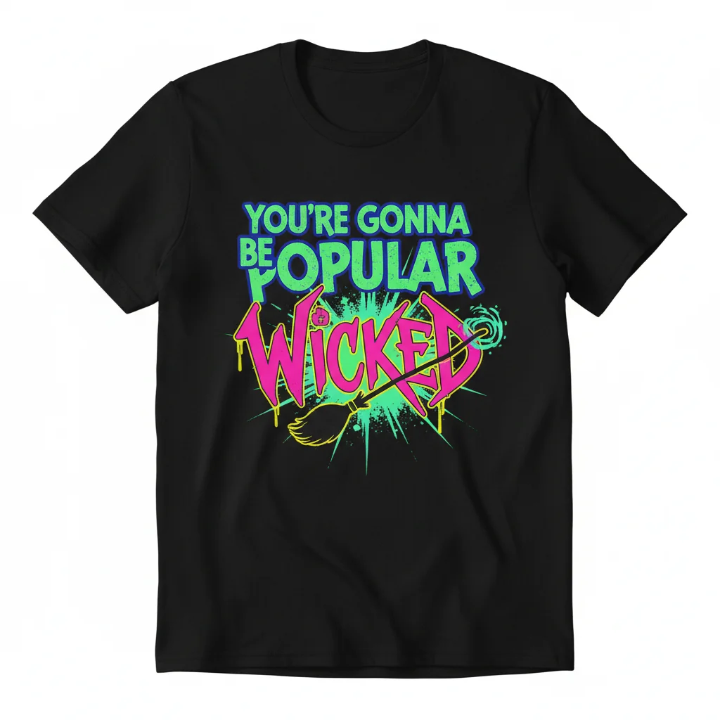 Wicked "You're Gonna Be Popular" Essential T-Shirt - Broadway Musical Fan Apparel