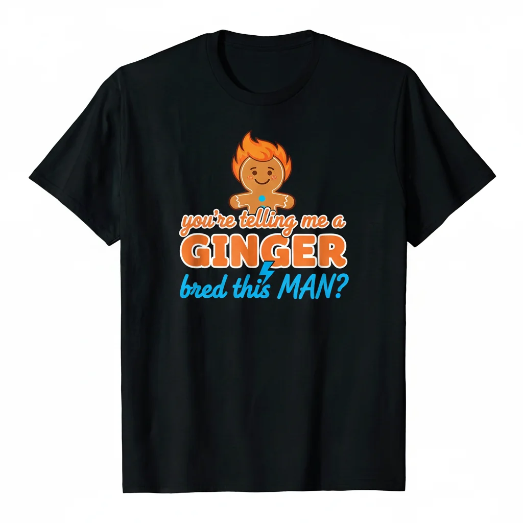Essential 'Ginger Bred This Man' T-Shirt – Durable, Vibrant, Perfect Fit