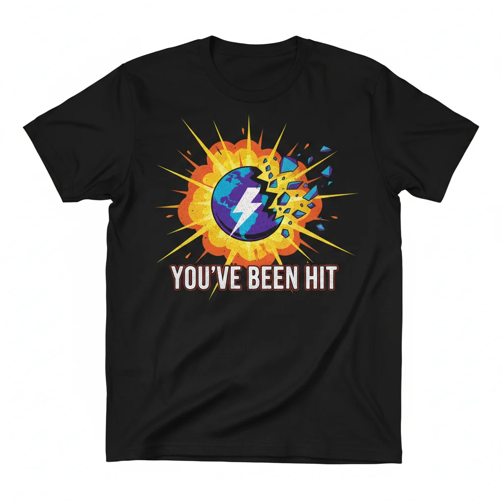 You've Been Hit Humorous T-Shirt - Premium Cotton Tee