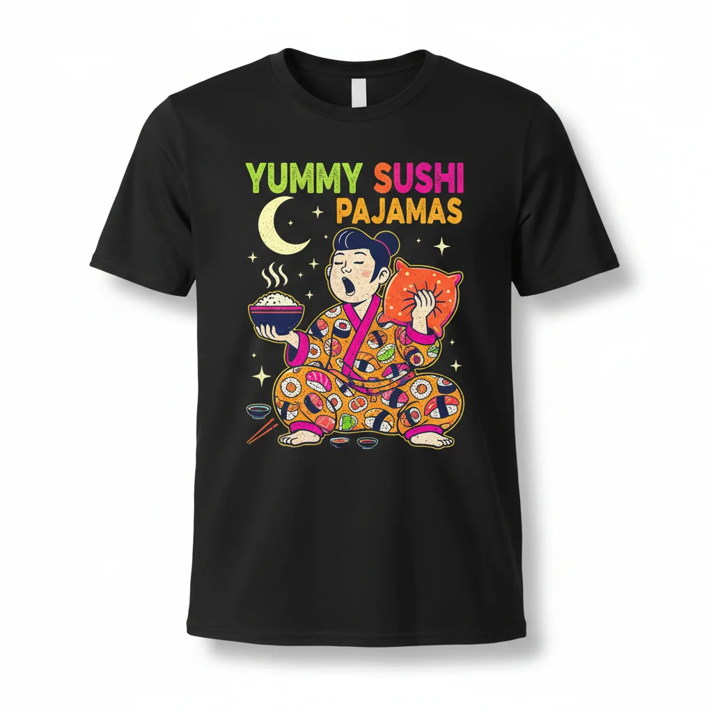Yummy Sushi Pajamas | Ultra-Soft Essential T-Shirt