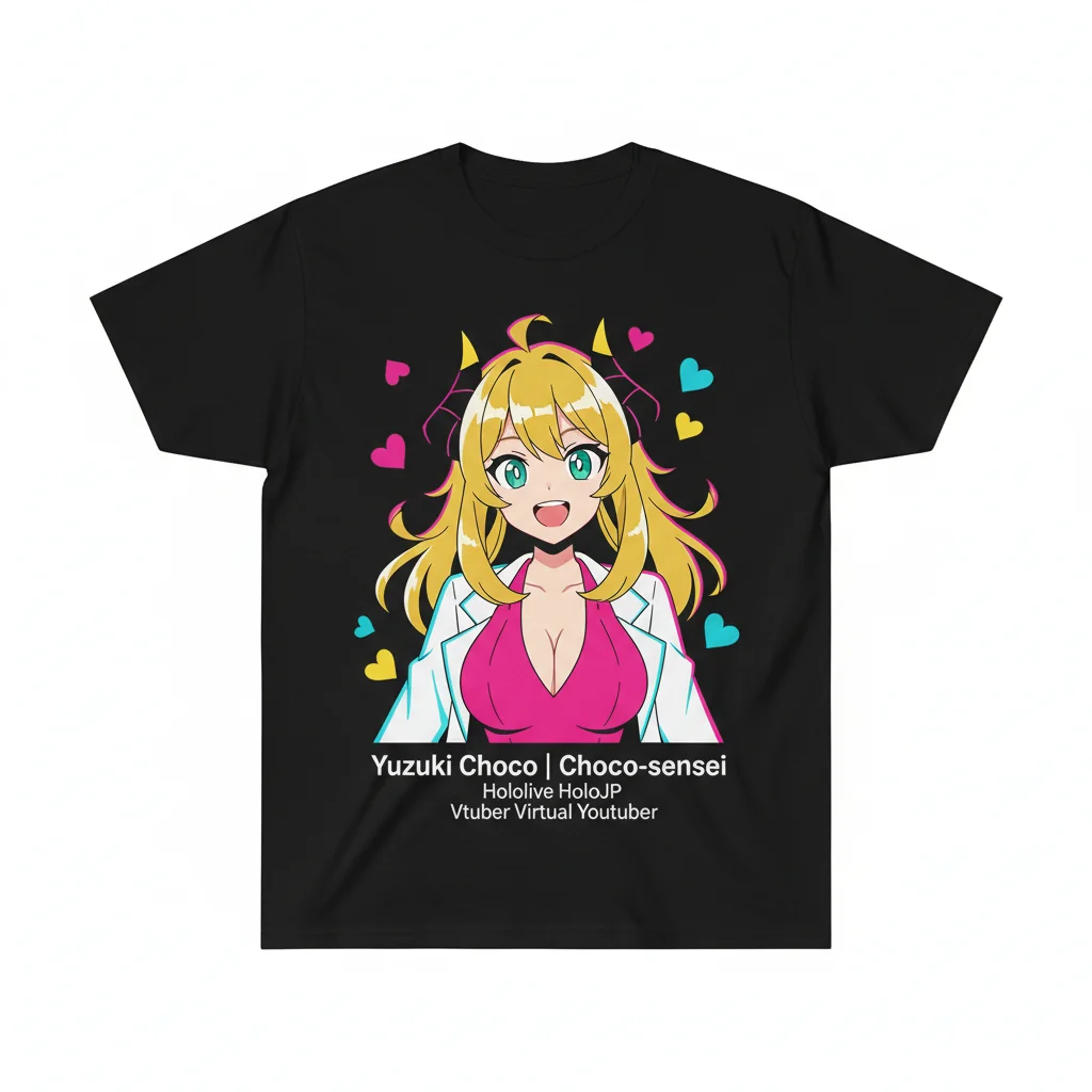Yuzuki Choco 癒月ちょこ Choco-sensei | Hololive HoloJP | Vtuber Virtual Youtuber | Artful Blossom T-Shirt