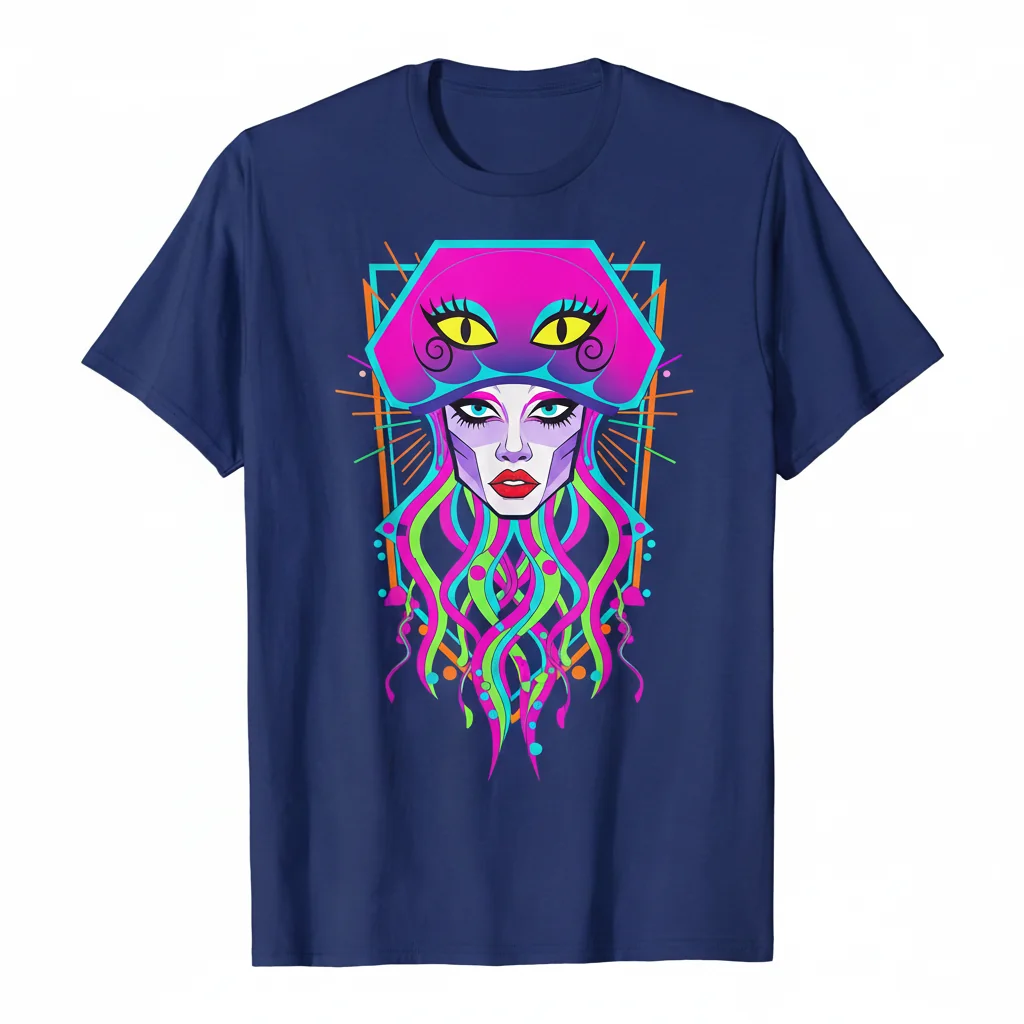 Yvie Oddly Jellyfish: Dive Into Your Essential Flow Tee