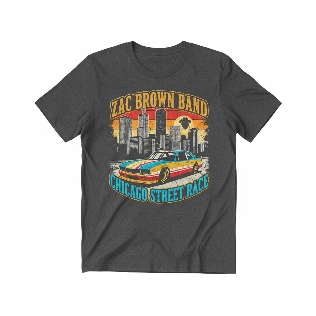 Zac Brown Band Chicago Street Race Tee