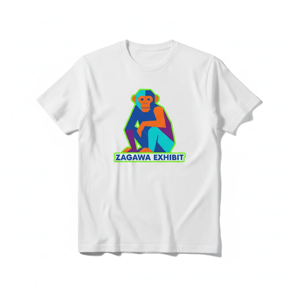 ZAGAWA Exhibit Essential T-Shirt - Premium 100% Ring-Spun Cotton Tee