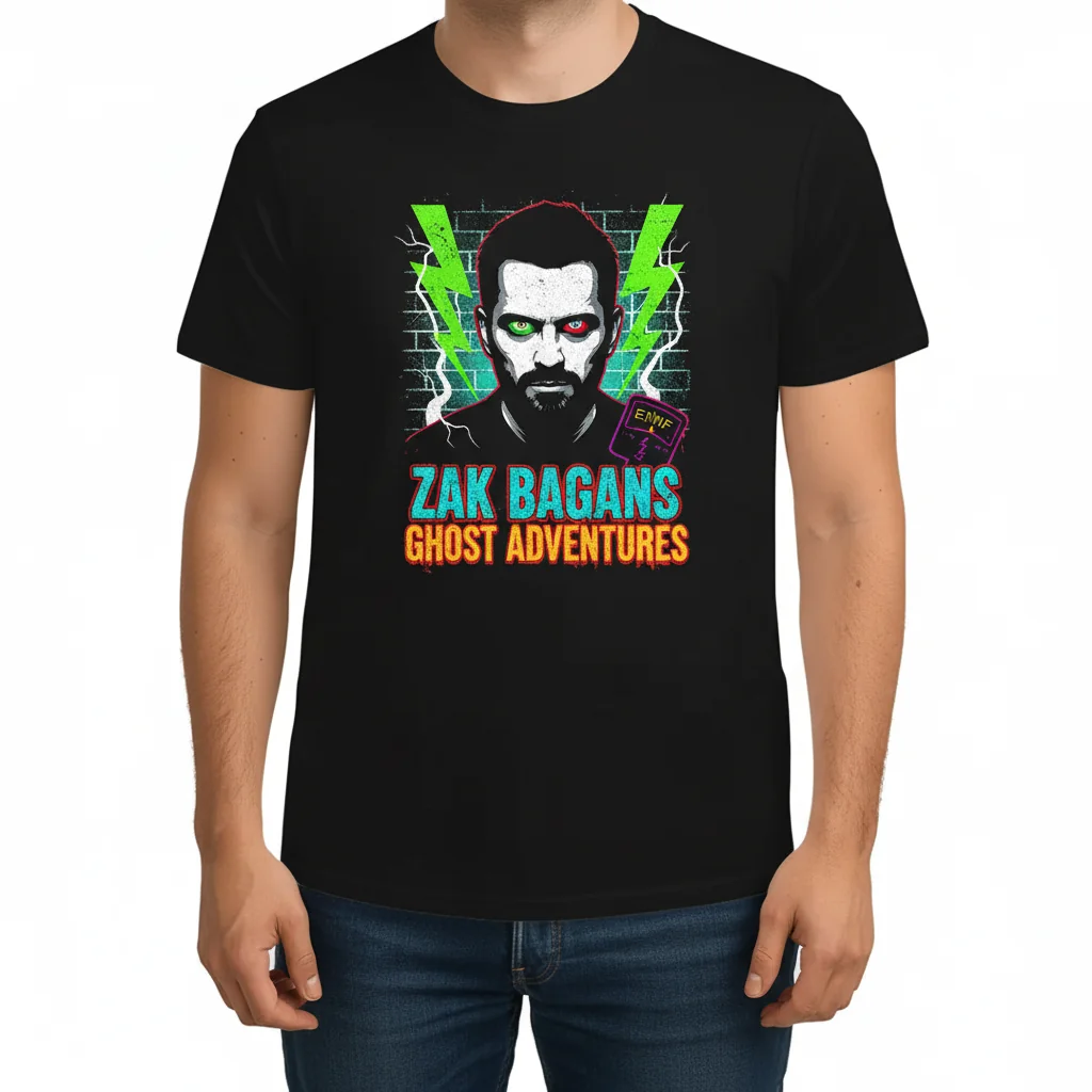 Zak Bagans Nametag Ghost Adventures T-Shirt - Official Fan Apparel