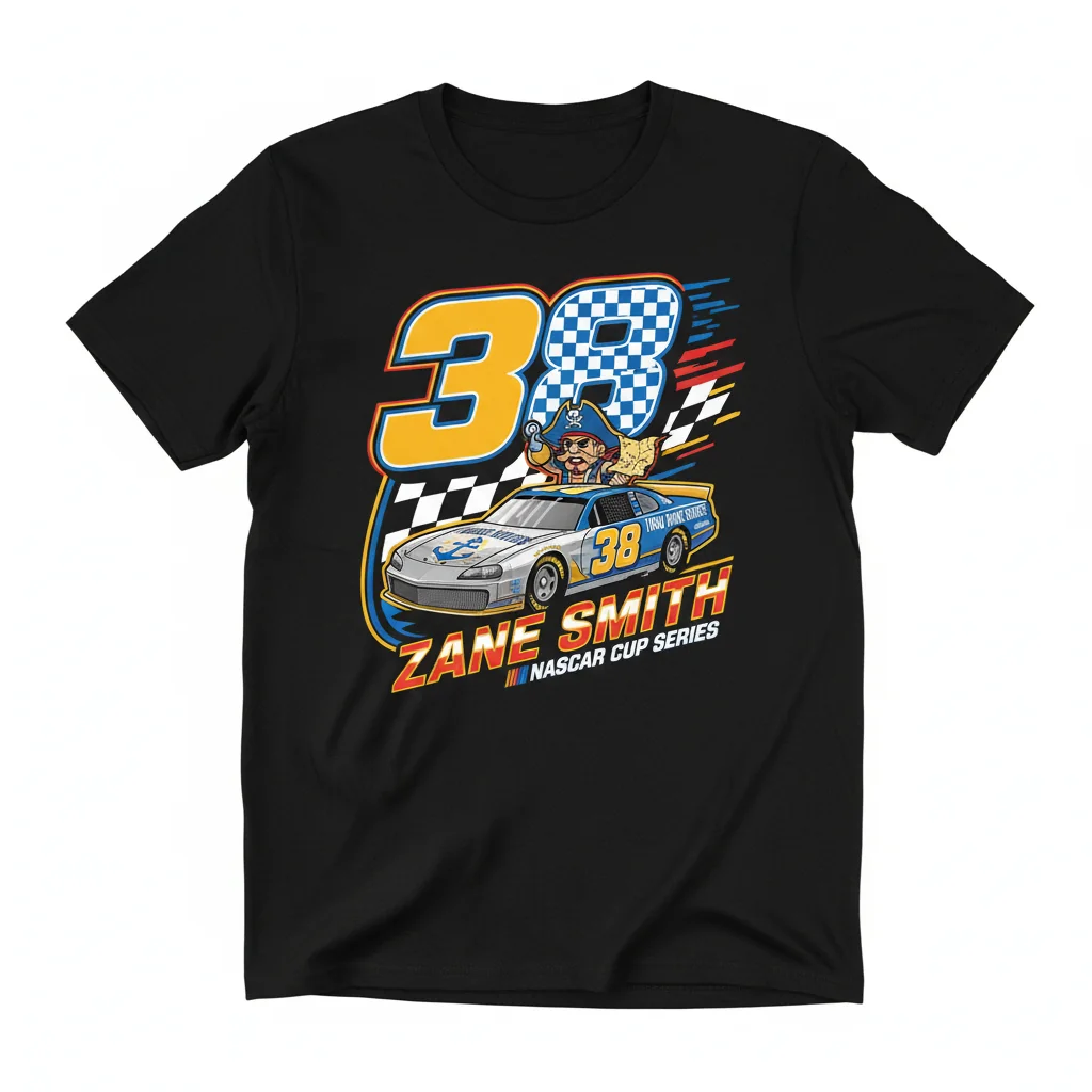 Zane Smith & The Spirit of Victory: Nascar Long John Silver’s Car Art Tee