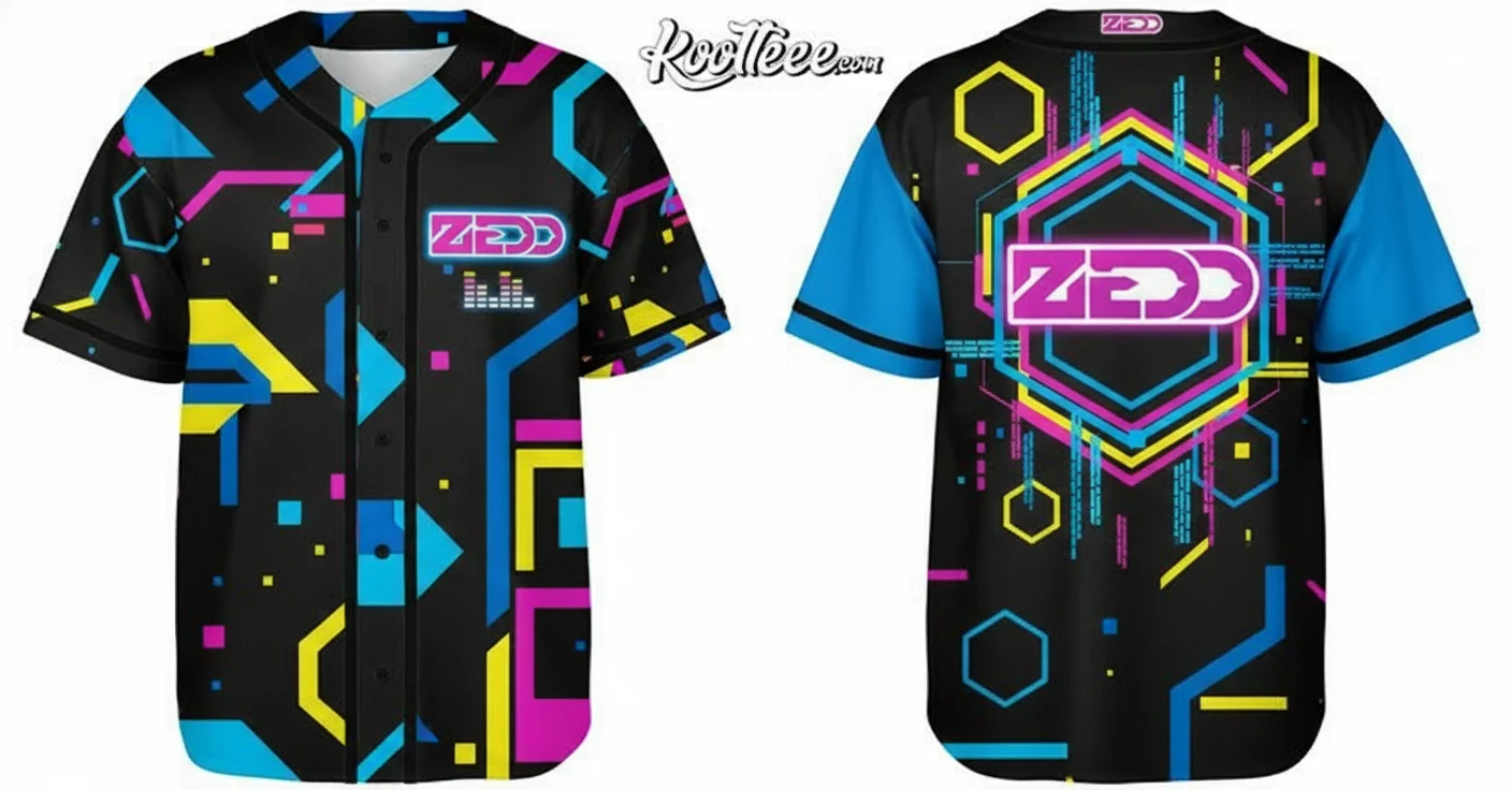 Zedd EDM Festival Baseball Jersey - Premium Ring-Spun Cotton Tee