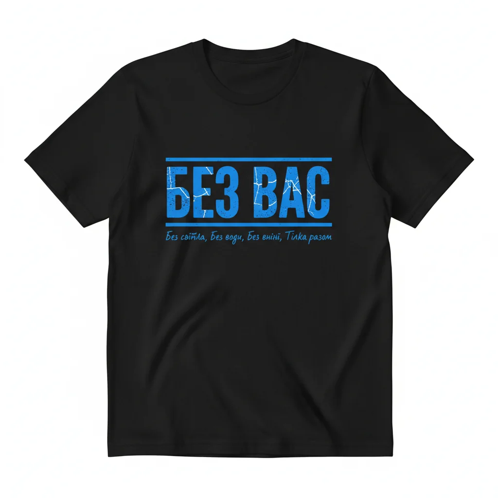 Zelensky Quote 'Without You' Ukrainian Tee