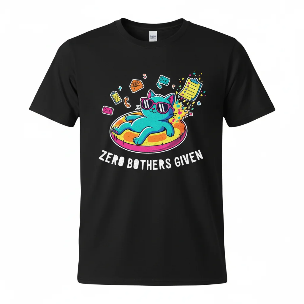 Zero Bothers Given Essential T-Shirt - Comfortable & Stylish Tee