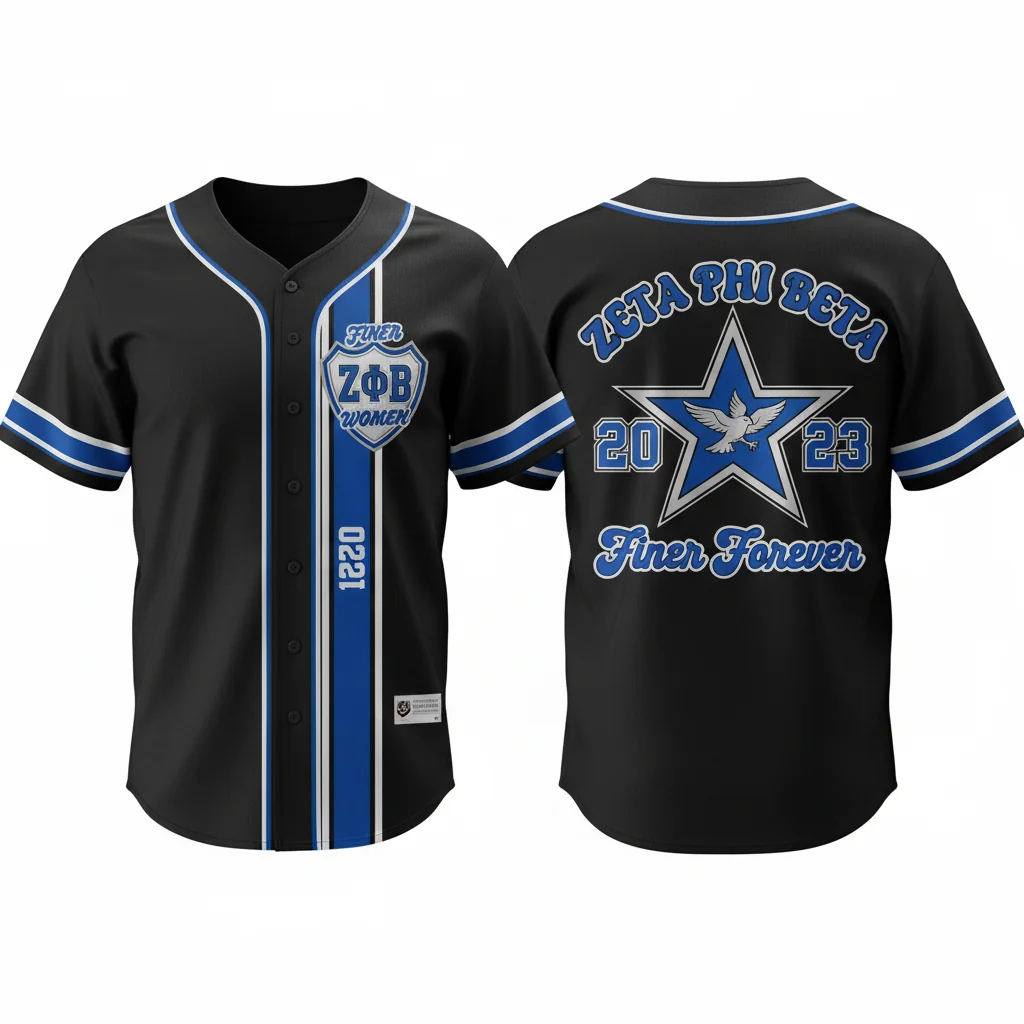 Zeta Phi Beta Finer Legacy Baseball Jersey
