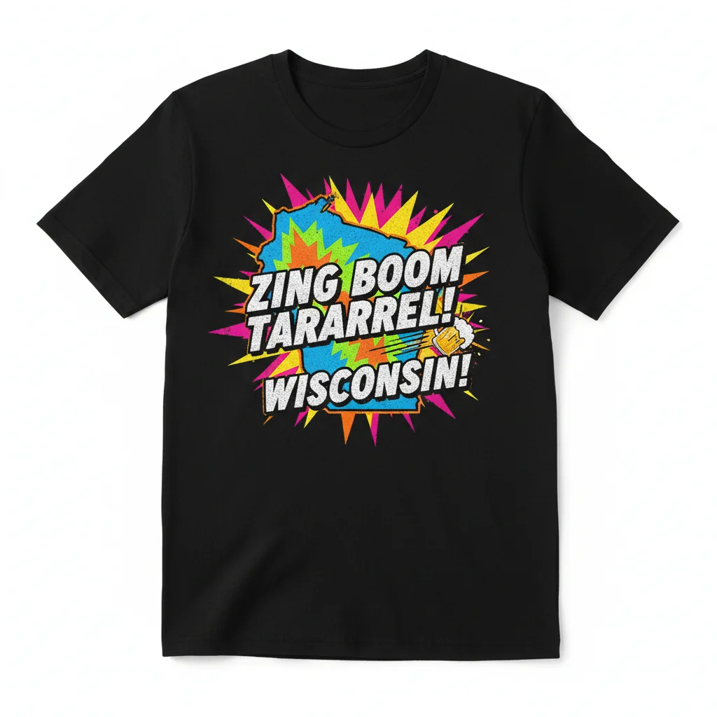 Durability Meets Wisconsin Pride: The "Zing Boom Tararrel! Wisconsin!" Essential Tee