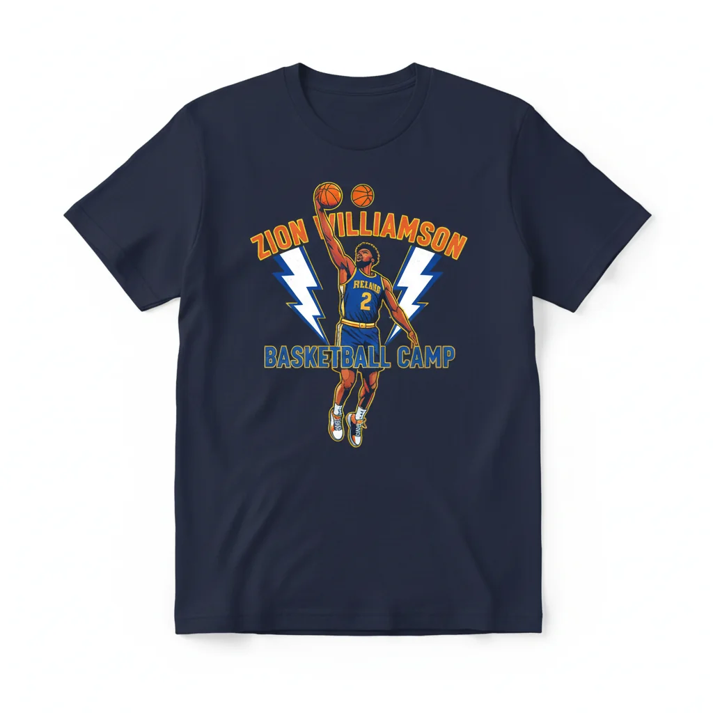 Zion Williamson Basketball Camp Shirt - Official Fan Apparel