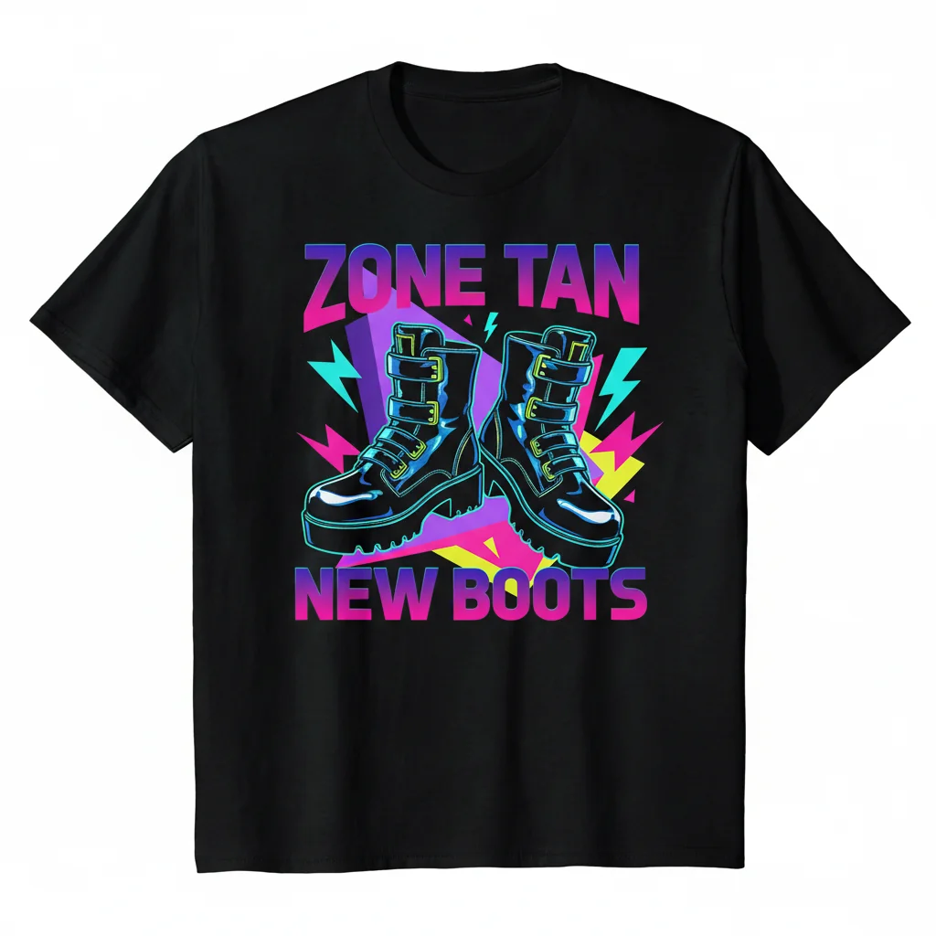 Zone Tan's New Boots Essential T-Shirt – Premium Cotton Graphic Tee for Fans