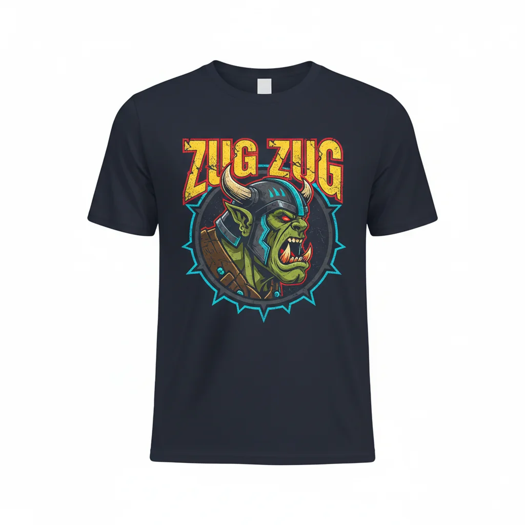 Zug Zug Orc T-Shirt – Essential Gamer Fantasy Cotton Tee