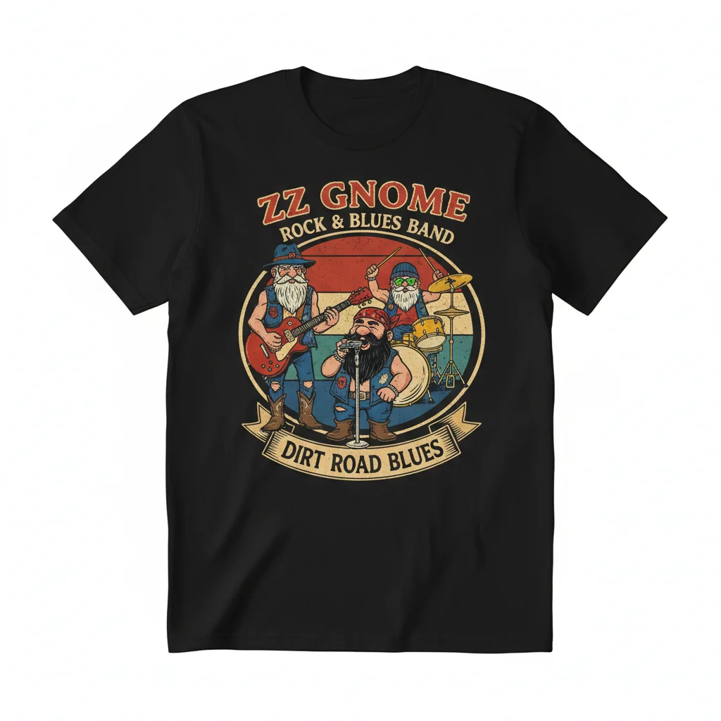 ZZ Gnome Rock & Blues Band Essential T-Shirt – Unrivaled Durability & Comfort